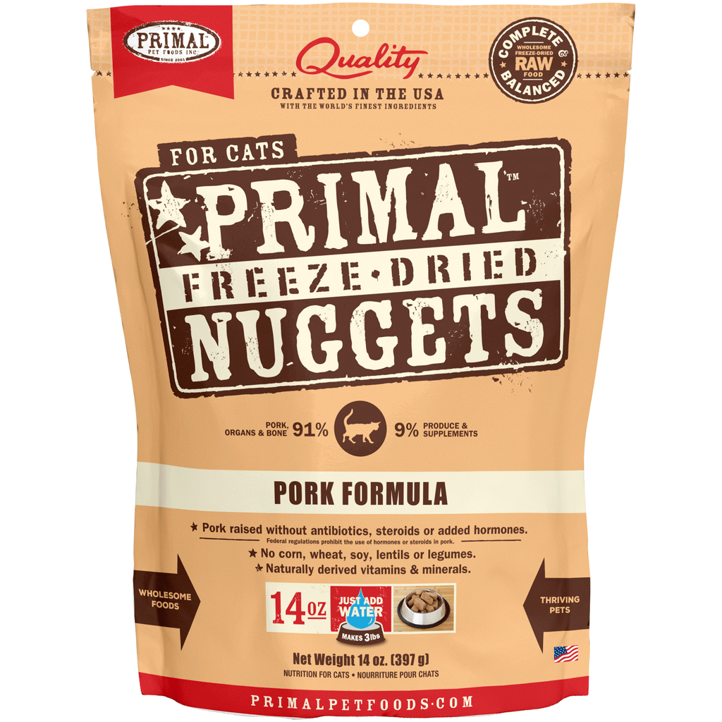 Primal Freeze-Dried Pork Formula Cat Food - 14oz