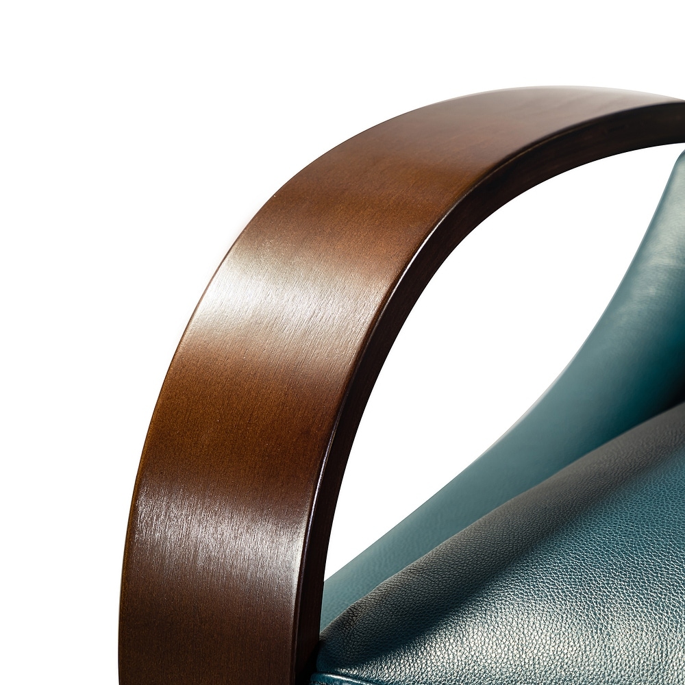 Alexandra Genuine Leather Manual Recliner