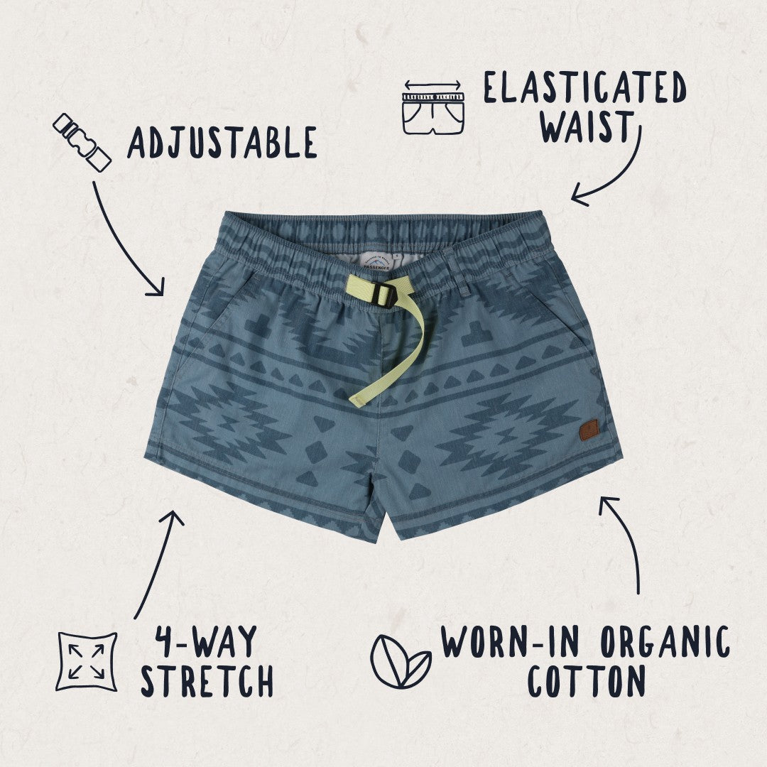 Del Sur Shorts - Faded Denim Adrift