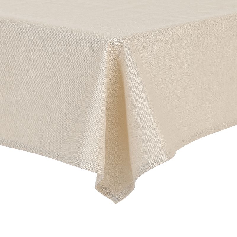 Rectangle Wrinkle-resistant Washable Polyester Linen Table Cover， 35 X 35