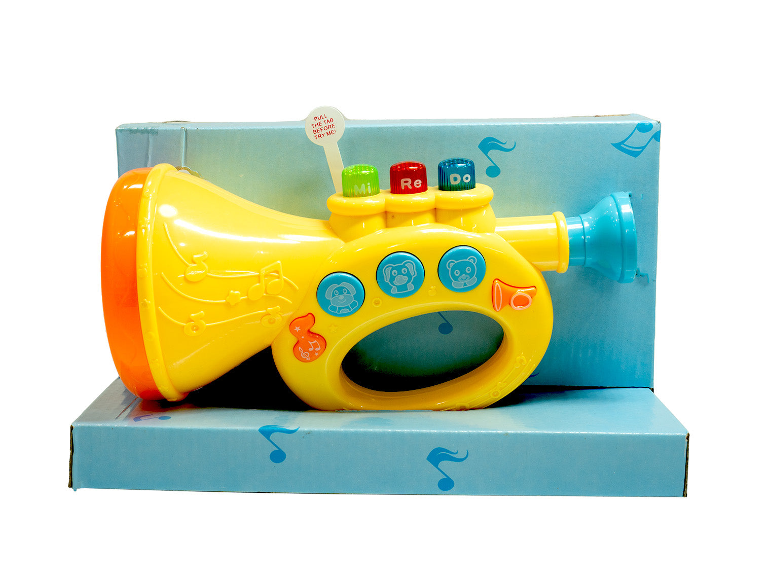 Techege Learn-n-Play Musical Trumpet Toys for kids Unisex， 3-6 Years Old Boys and Girls