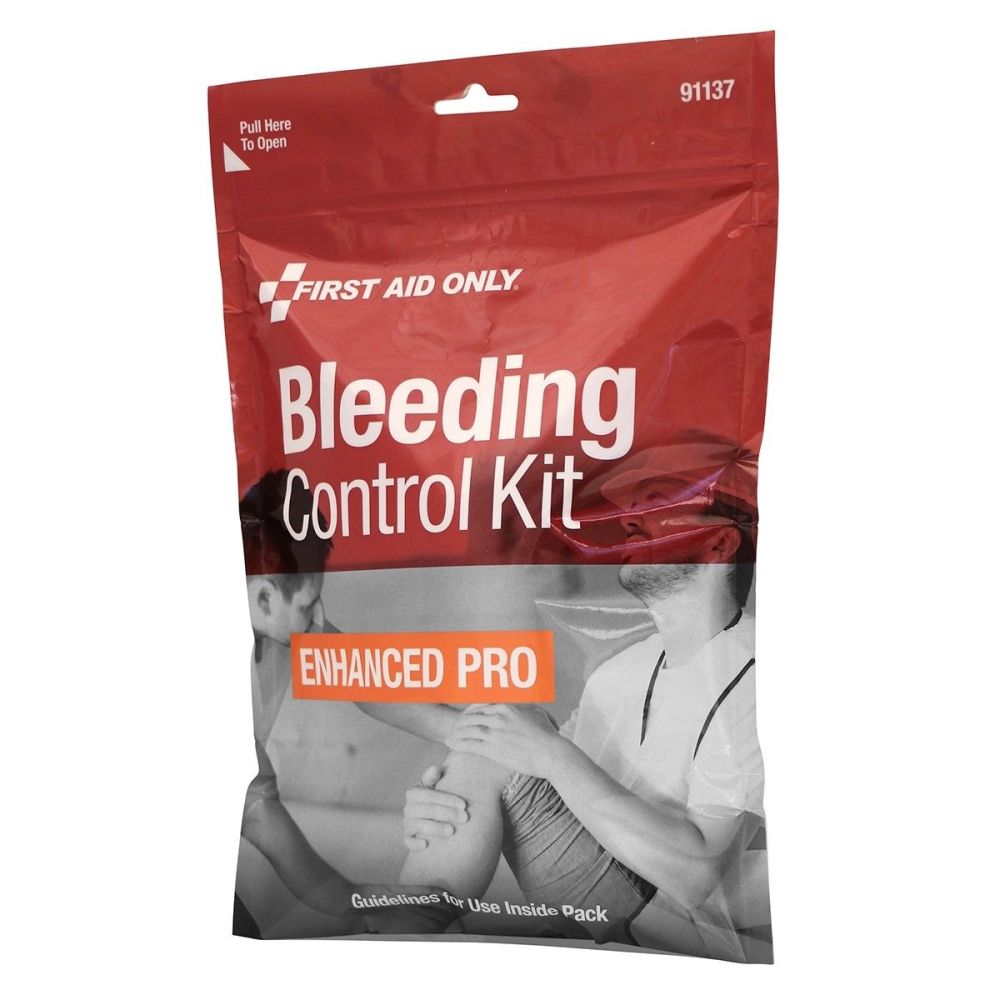 First Aid Only Enhanced Pro Bleeding Control Kit ;