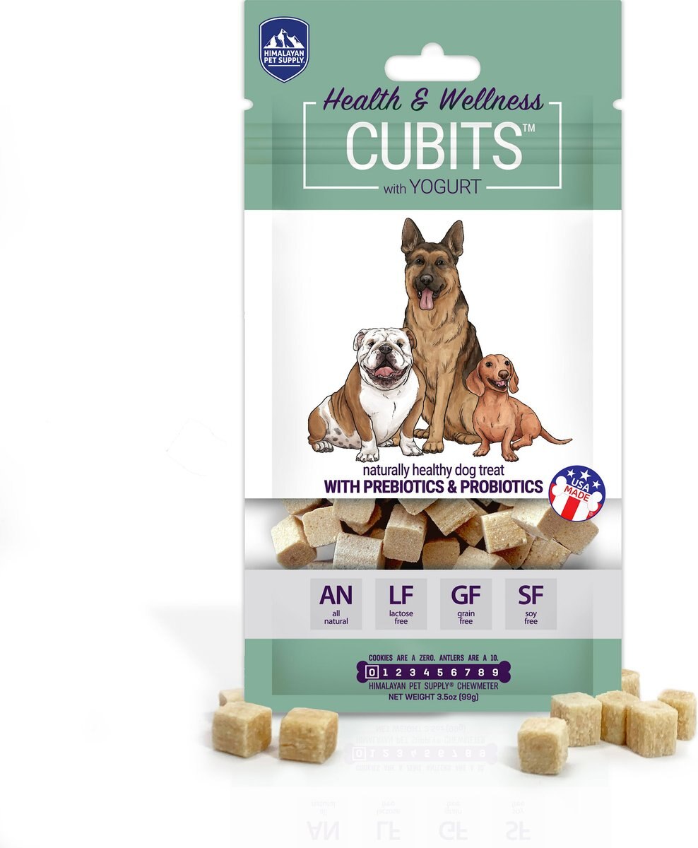 Himalayan Pet Supply Cubits Yogurt Dog Chews， 3.5-oz bag