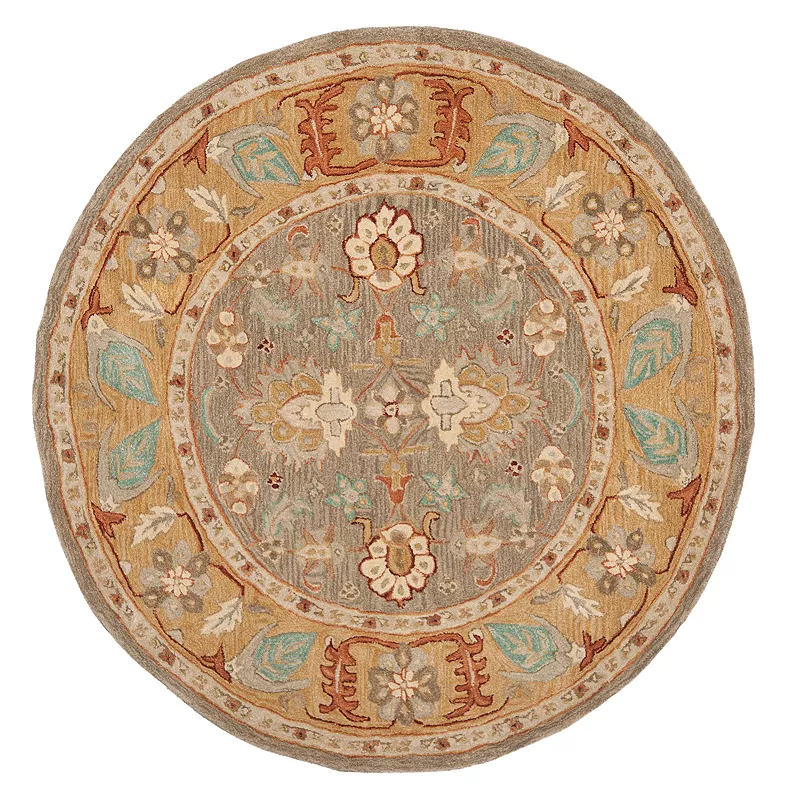 Safavieh Anatolia Corey Framed Floral Wool Rug