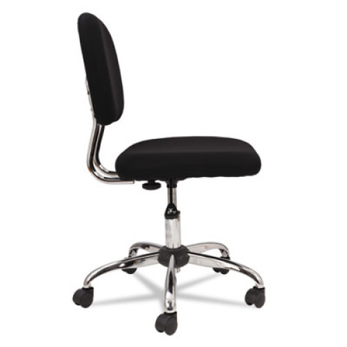 OIF Mesh Task Chair， Supports up to 250 lbs.， Black Seat/Black Back， Chrome Base (MM4917)