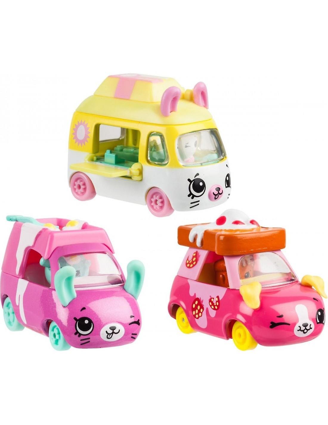 Shopkins Cutie Cars Bilar 3-Pack S4 Brake 4 Brunch Collection