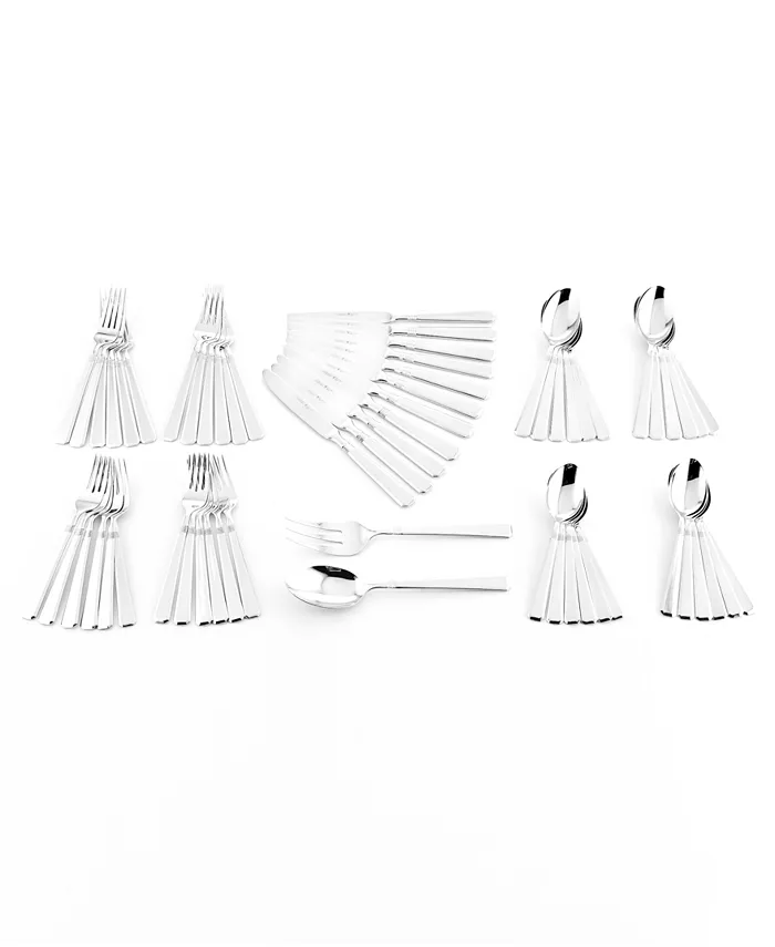 J.A. Henckels Zwilling Metrona 18 10 Stainless Steel 62-Pc. Flatware Set Service for 12