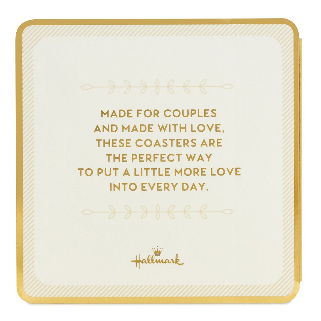 Hallmark  Cheers to Love Coaster Book, Set of 20