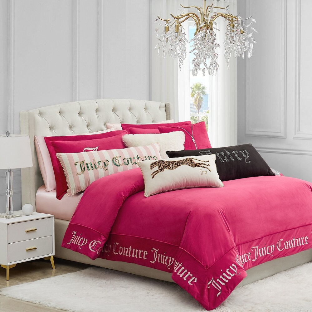 Juicy Couture Silver Rhinestone Pillow 16\