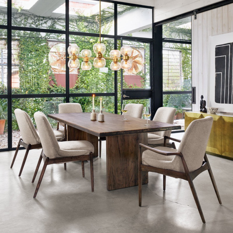 Bradley Dining Arm Chair   Midcentury   Dining Chairs   by Marco Polo Imports  Houzz