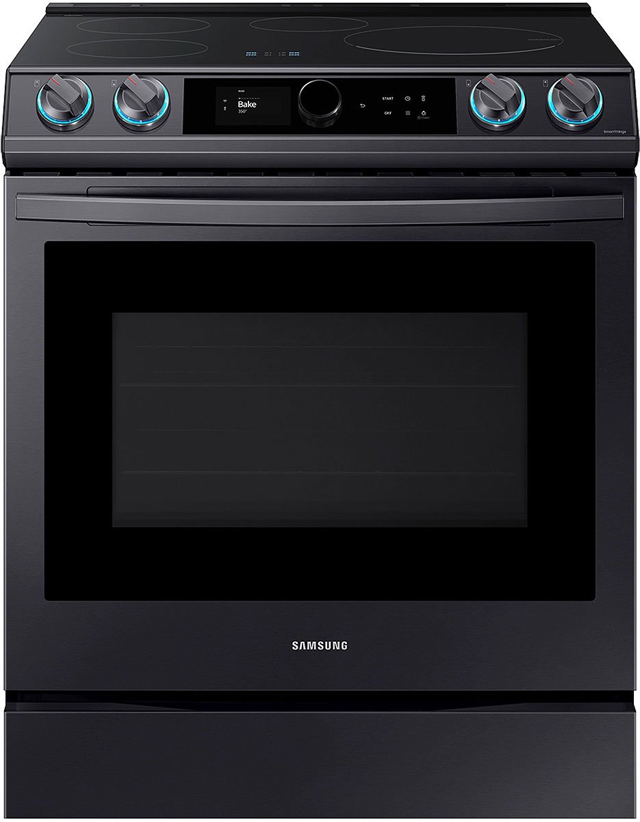  ADA 6.3 Cu. Ft. Fingerprint Resistant Black Stainless Steel Smart Slide-In Induction Range With Smart Dial and Air Fry