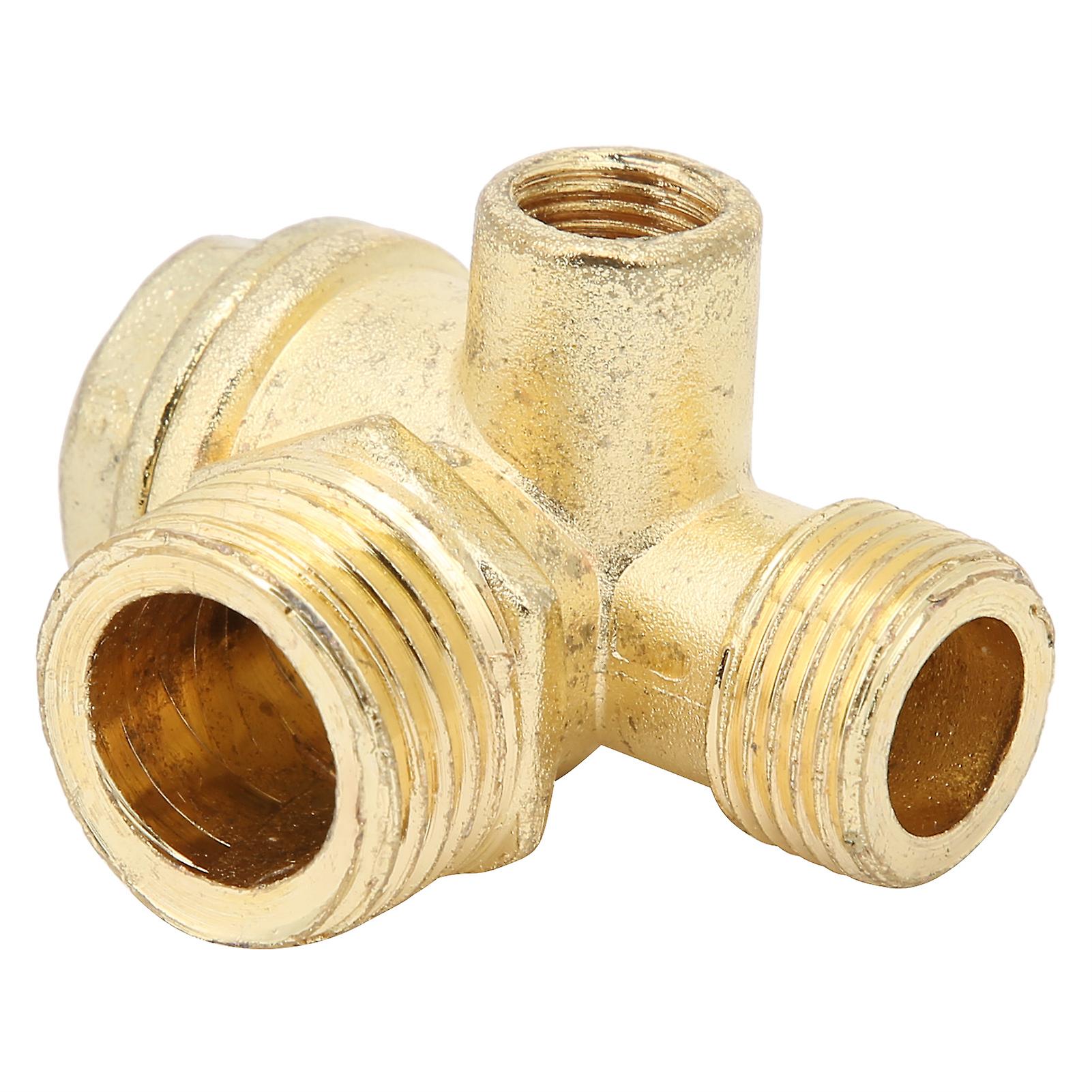 5pcs Air Compressor Check Valve 1way 1/2x3/8x10 Female Zinc Alloy Small Air Pump Accessories