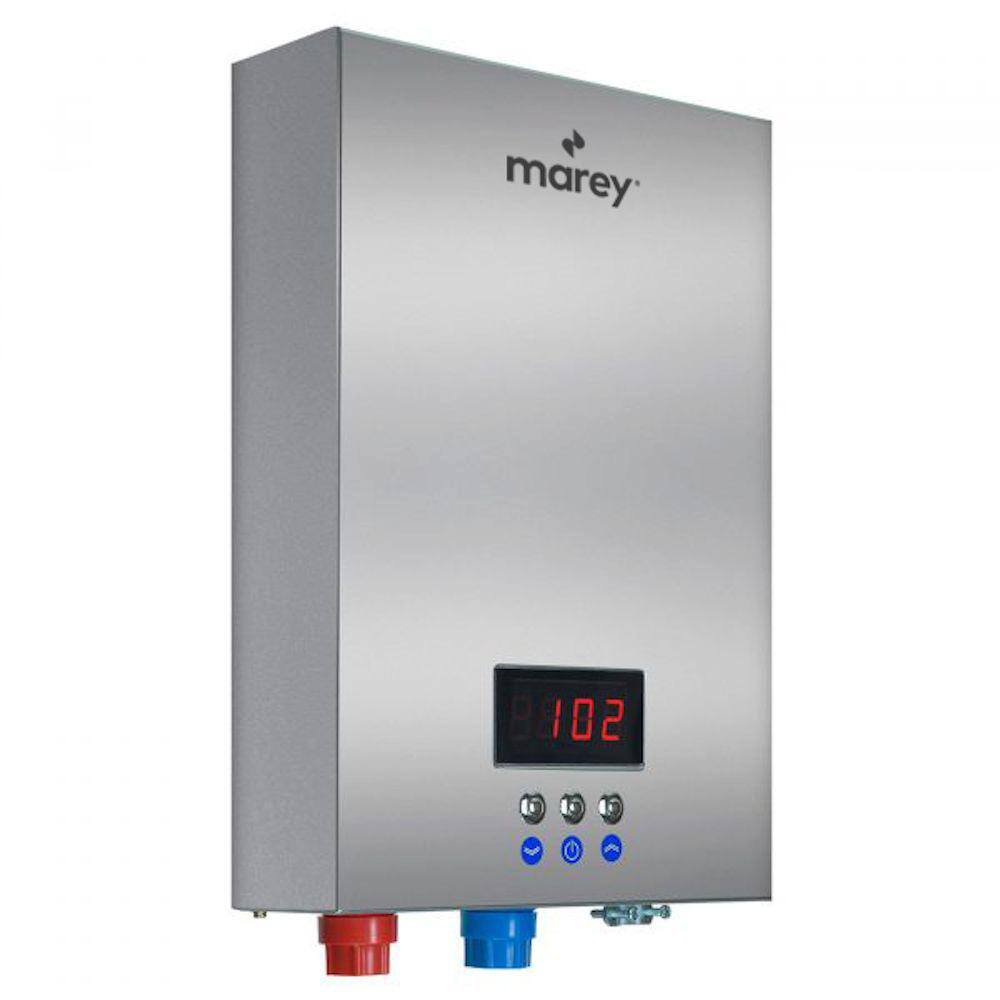 MAREY 18 kW 4.4 GPM ETL Certified 220-Volt Self-Modulating Residential Multiple Points of Use Tankless Electric Water Heater ECO180