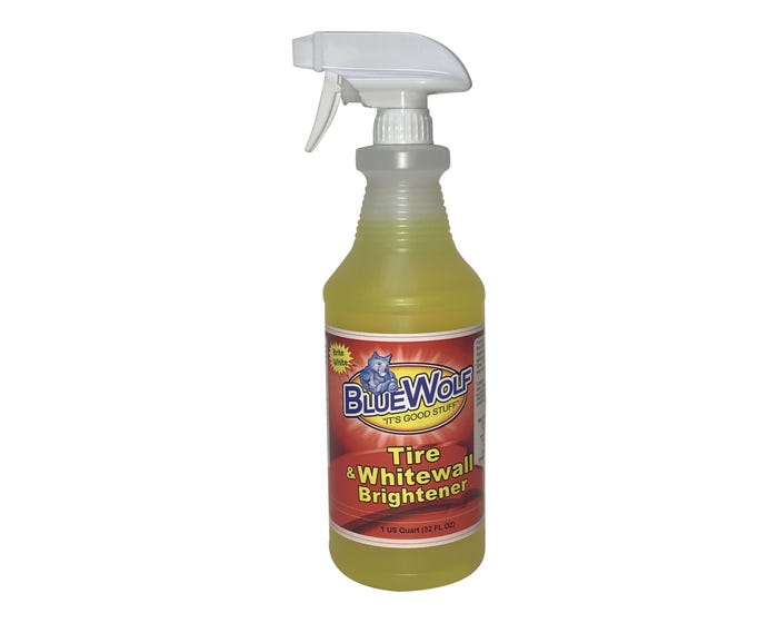 Blue Wolf Tire  White Wall Brightener 32oz Spray Bottle BW-TWQ