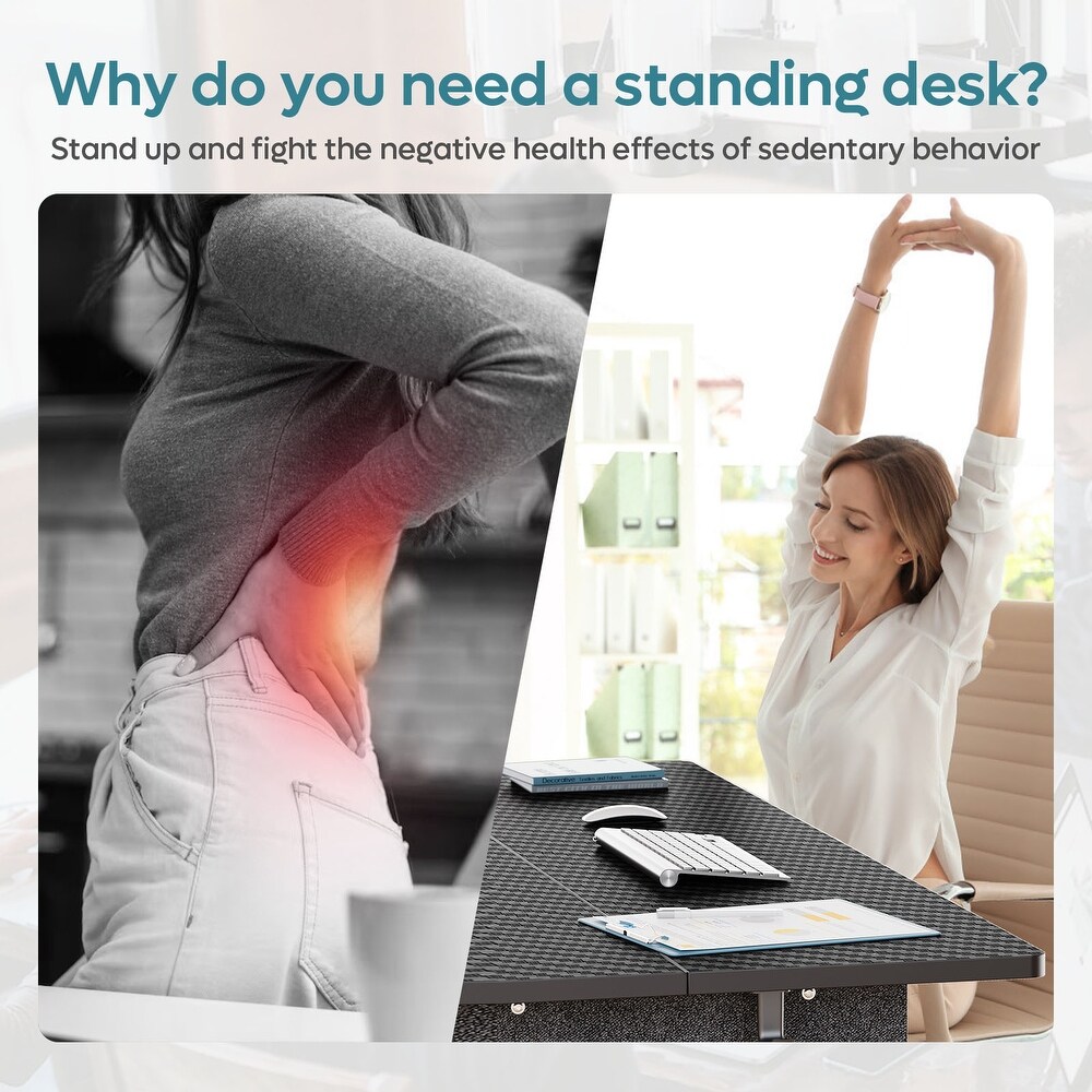 Standing Desk Office Desk Adjustable Electric Computer Desk with USB Port   Side Pocket