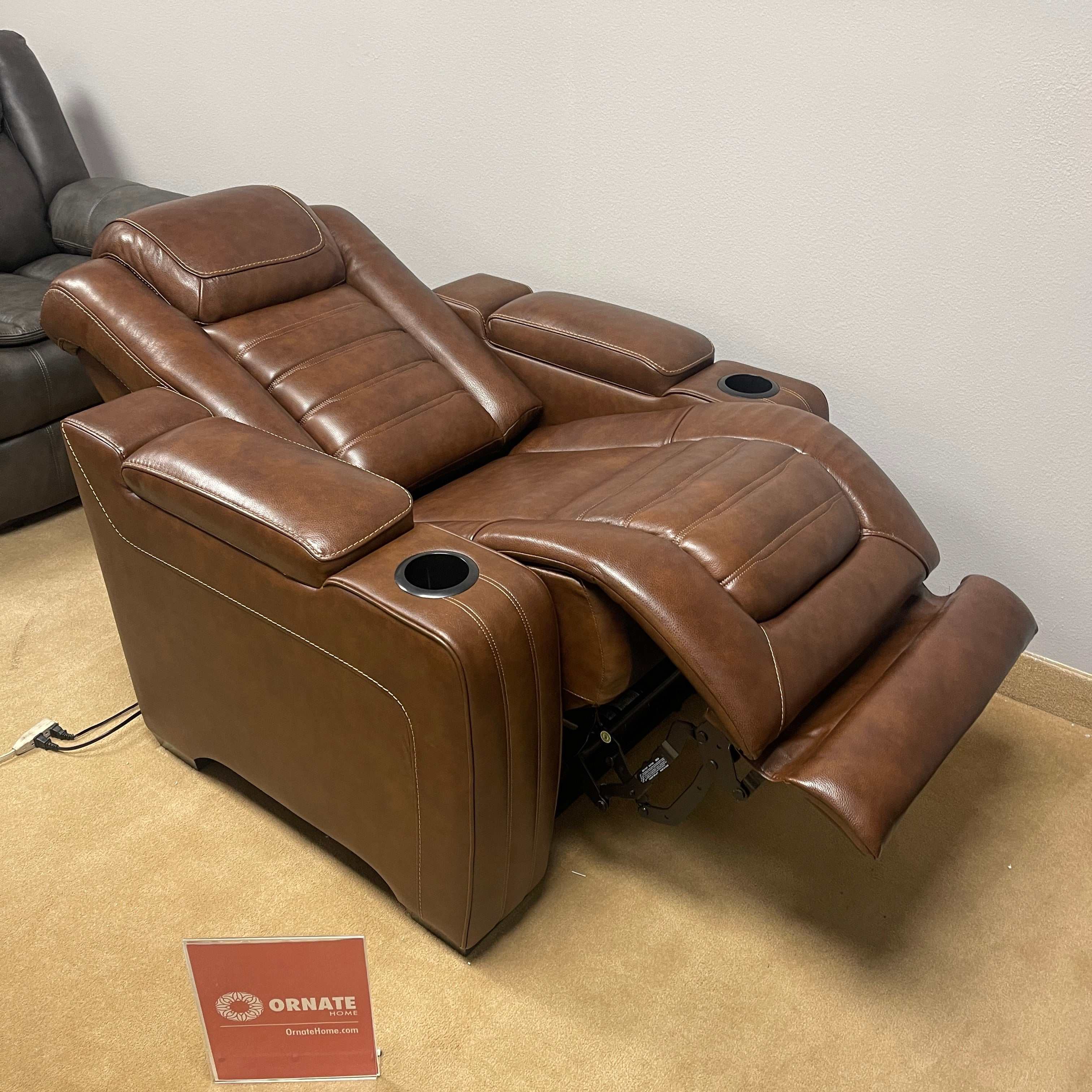 (Online Special Price) Backtrack Chocolate Power Recliner