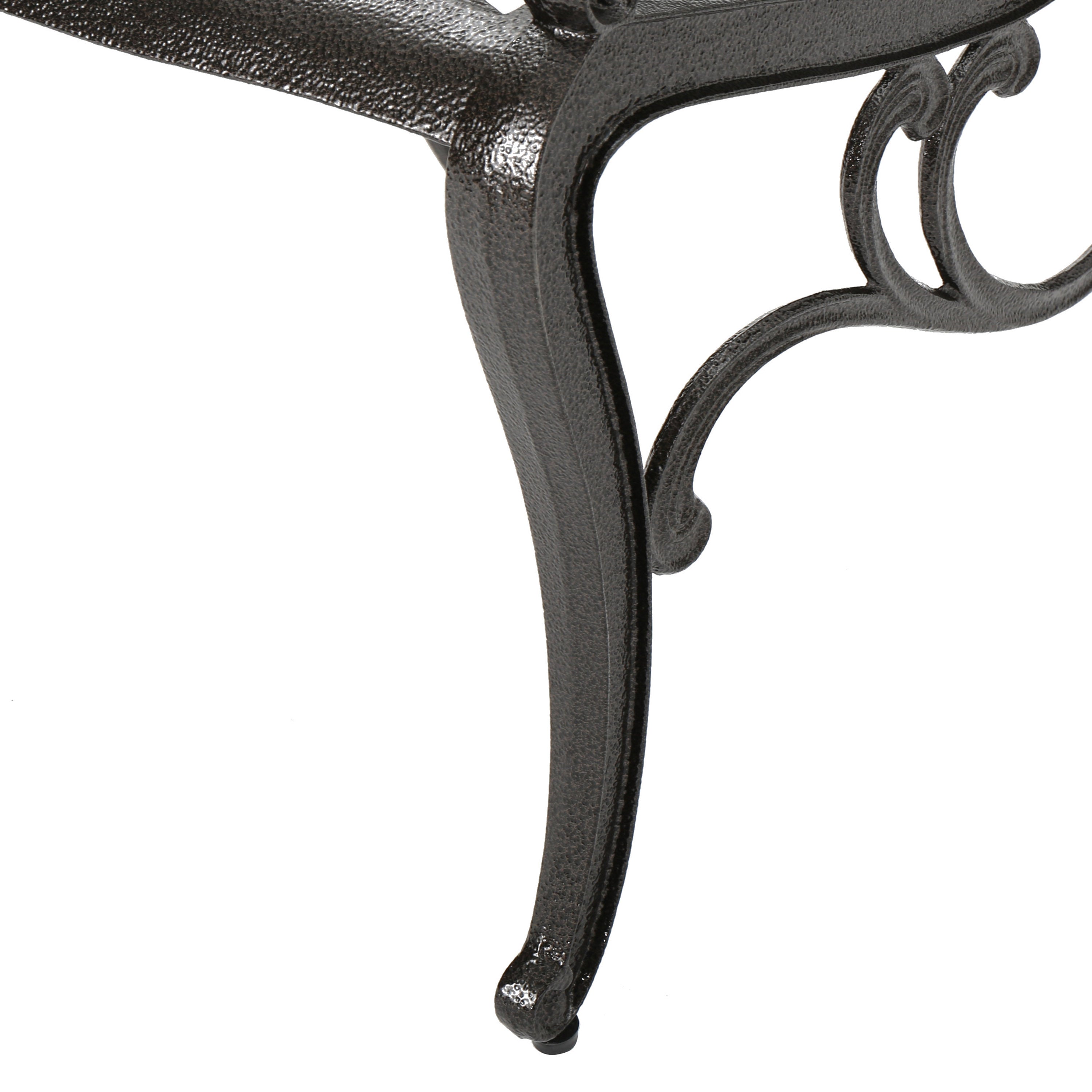 GDF Studio Prague Outdoor Cast Aluminum Dining Chairs, Set of 2, Bronze