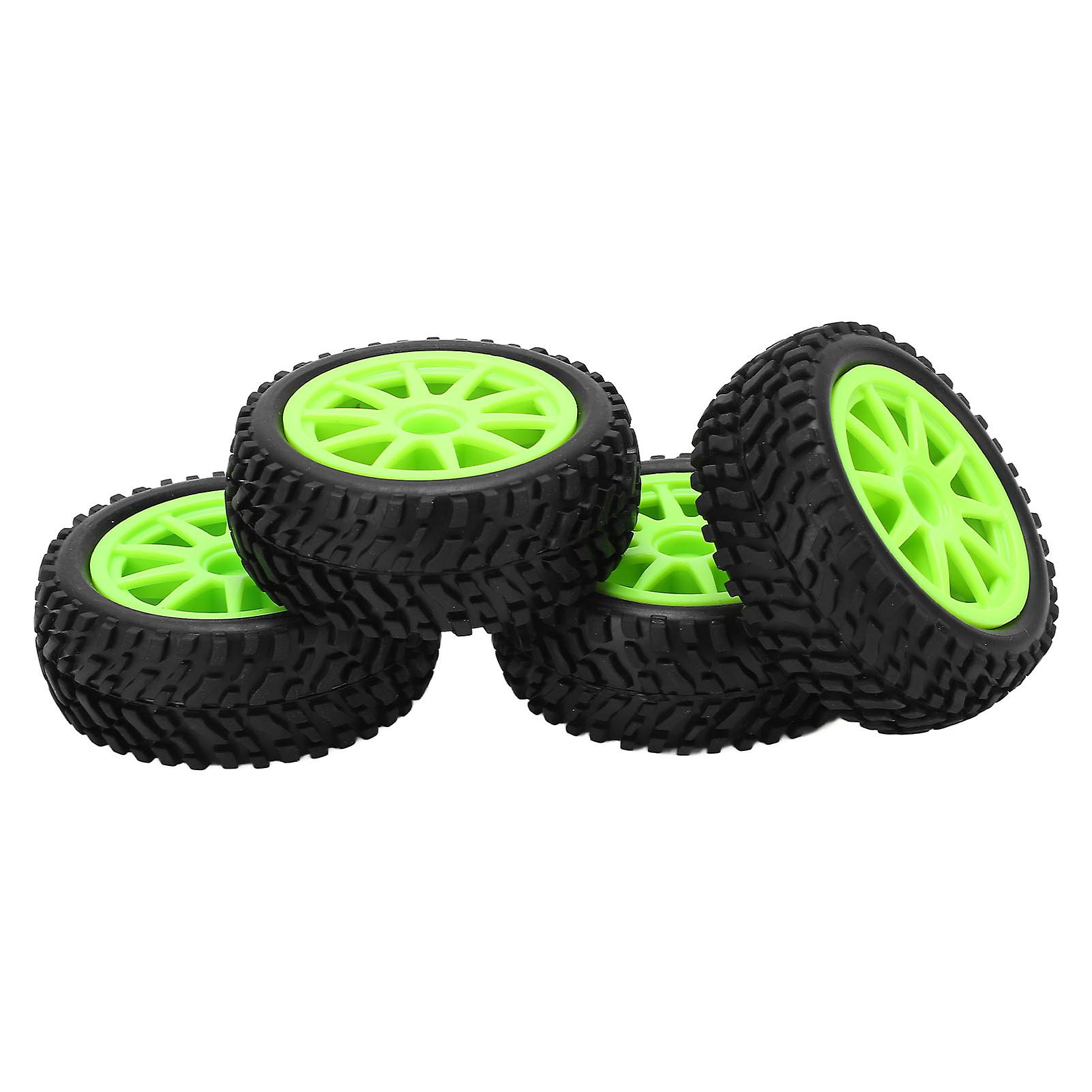 4pcs 75mm Tire With 1/16 Pull Tire For Wltoys 144001 1/14 Remote Control Car Upgrade Parts