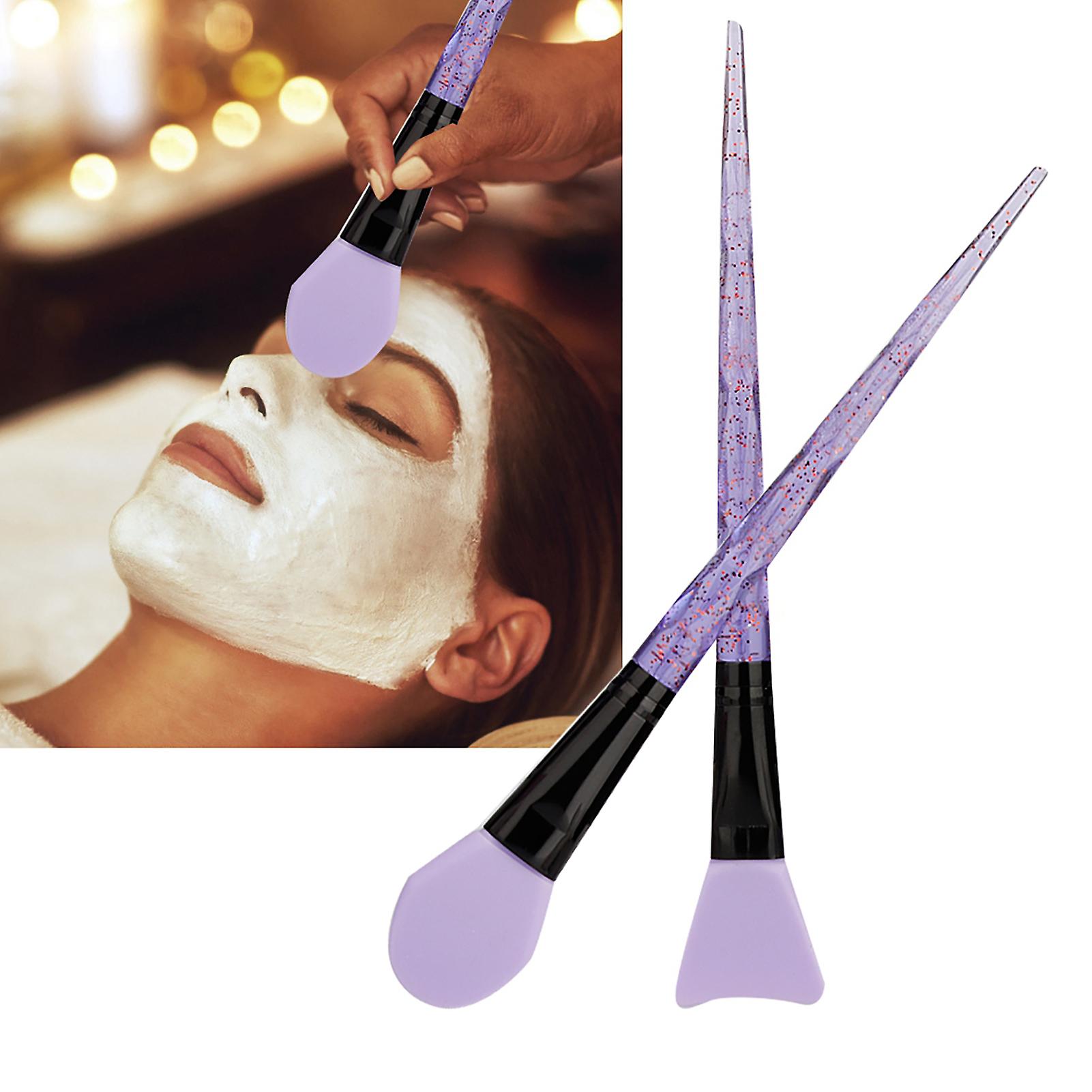 2pcs Professional Mask Brushes Set Soft Silicone Face Mask Brush Makeup Brush Diy Tool 4#