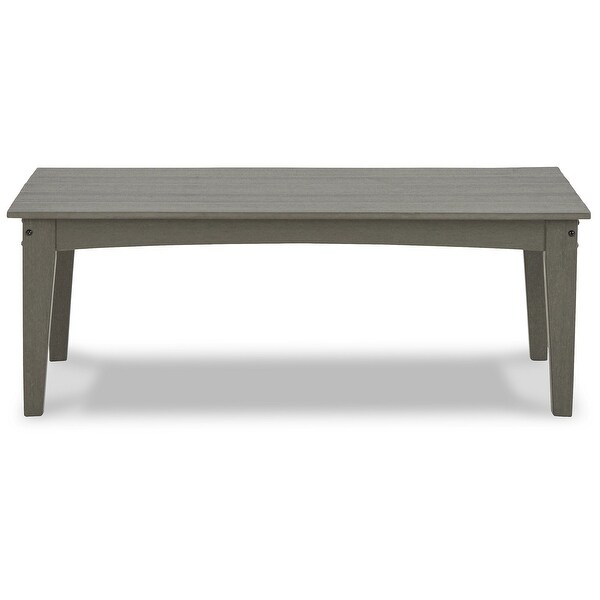 Signature Design by Ashley Visola Gray 3Piece Outdoor Occasional Table Package