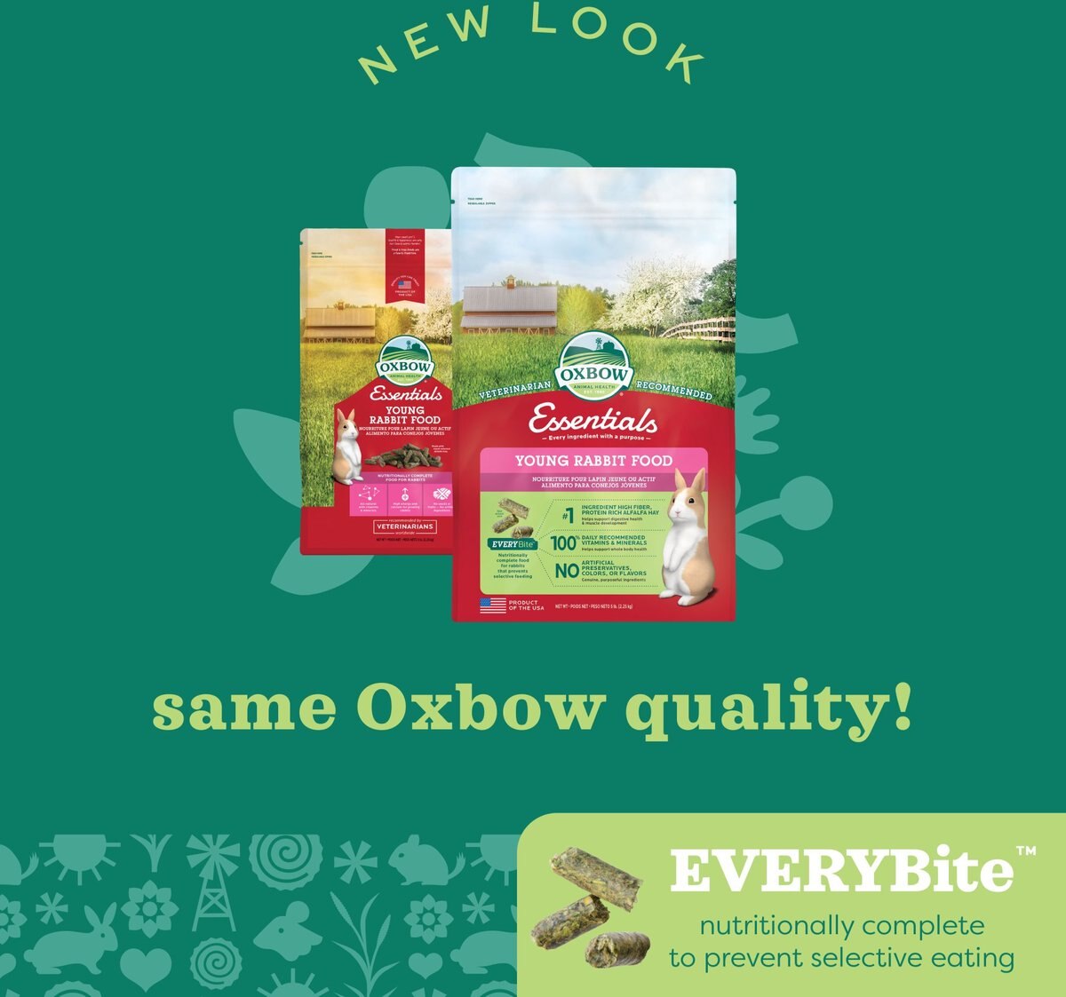 Oxbow Essentials Bunny Basics Young Rabbit Food