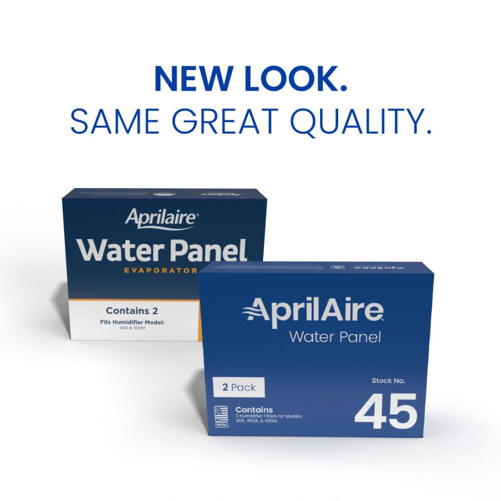 AprilAire 45 Replacement Water Panel for Whole-House Humidifier Models 400400A and 400M (2-Pack) 45