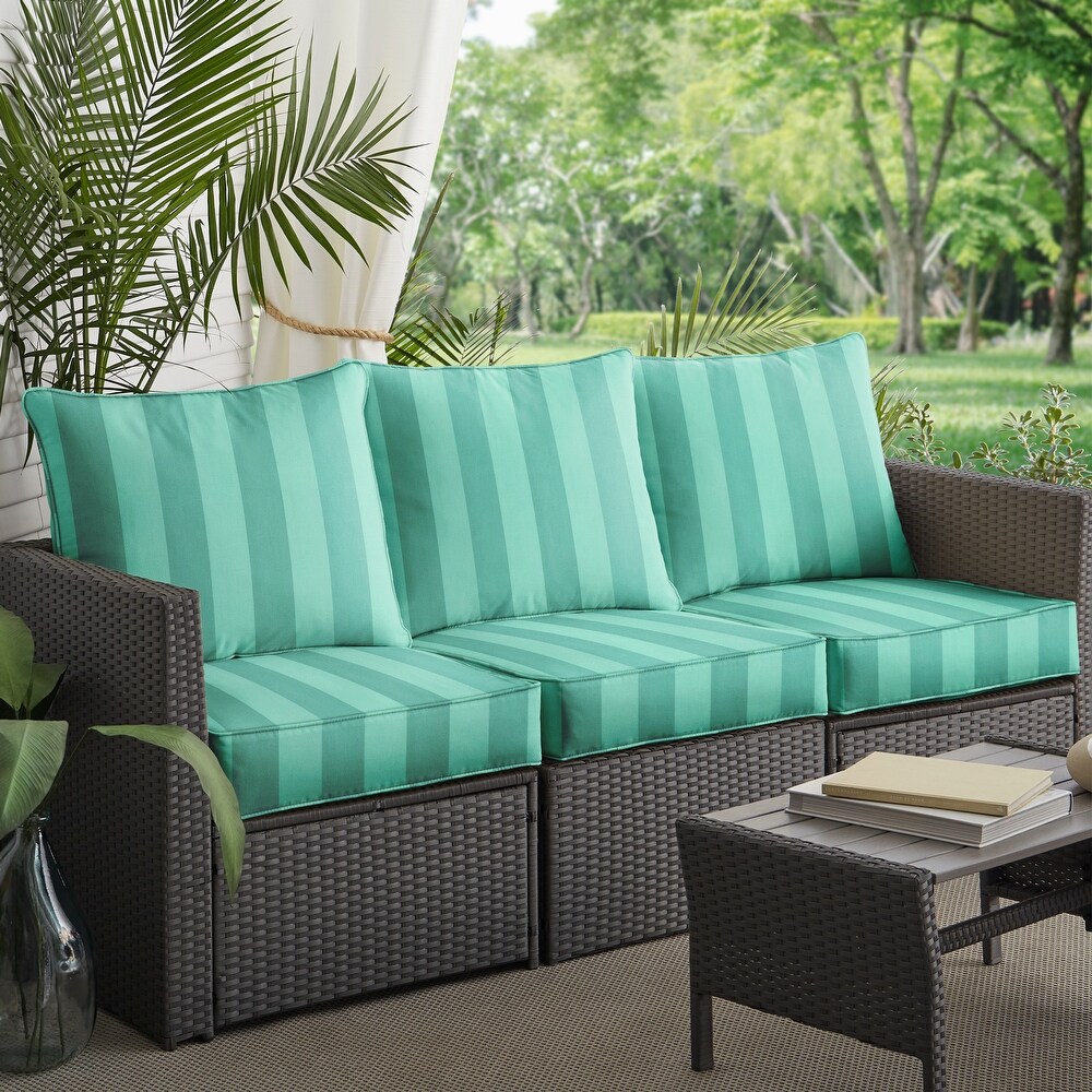 Humble + Haute Preview Capri Outdoor/Indoor Deep Seating Sofa Pillow and Cushion Set 22.5in x 22.5in x 5in