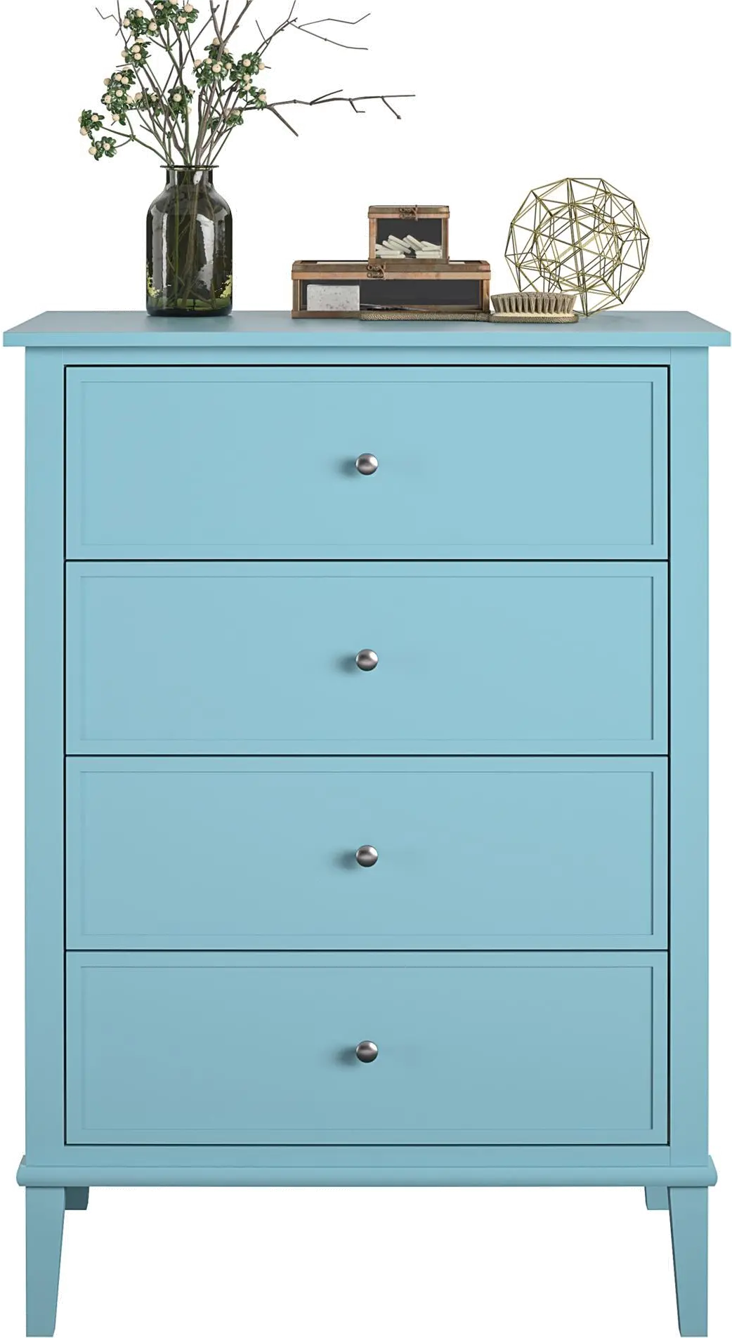 Franklin Transitional Blue 4-Drawer Dresser