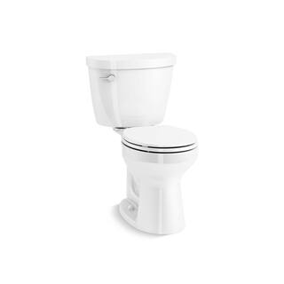 KOHLER Cimarron Rev 360 2-piece 1.28 GPF Single Flush Round-Front Complete Solution Toilet in. White Seat Included 31668-0