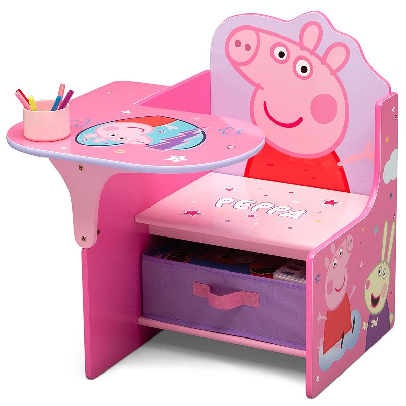 Delta Children Peppa Pig Chair Desk with Storage Bin