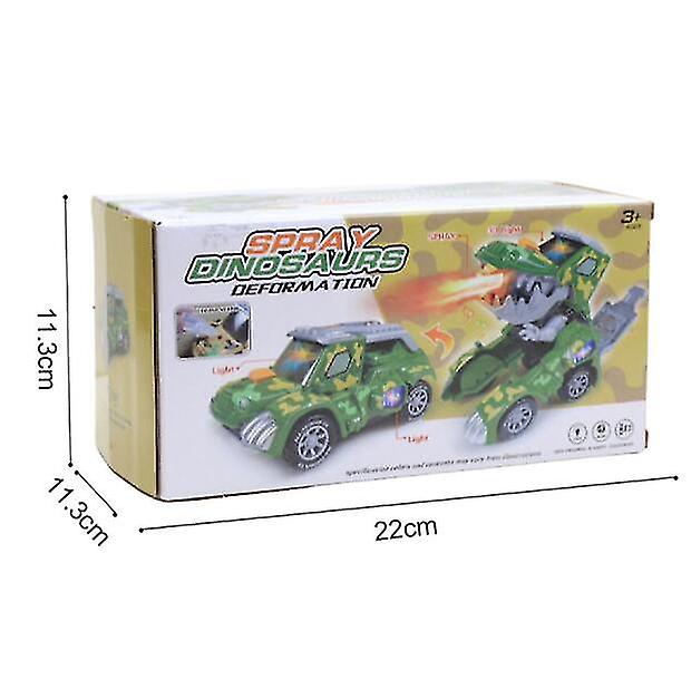 Transforming Dinosaur Car Toys With Light And Music， Xmas Gift