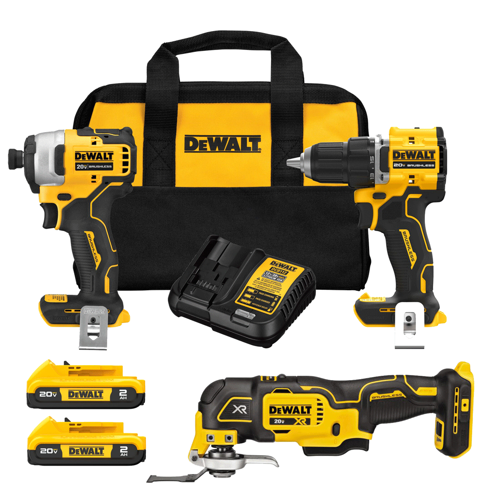 DW 20V MAX Oscillating Multi-Tool and 20V MAX ATOMIC 3 Tool Combo Kit Bundle DCK225D2-DCS356B from DW