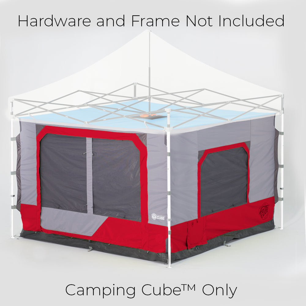 E-Z Up® Camping Cube™ Outdoor Tent 6.4, Converts 10' Straight Leg Canopy into Camping Tent