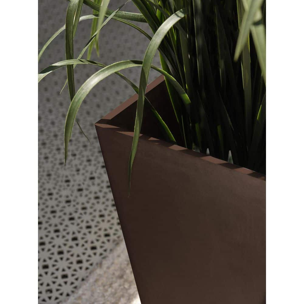 Veradek Midland 30 in. Espresso Plastic Tall Square Planter MV32E