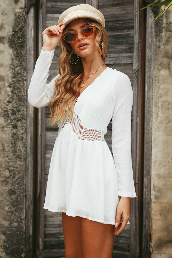 Love Is A Daylight Romper White