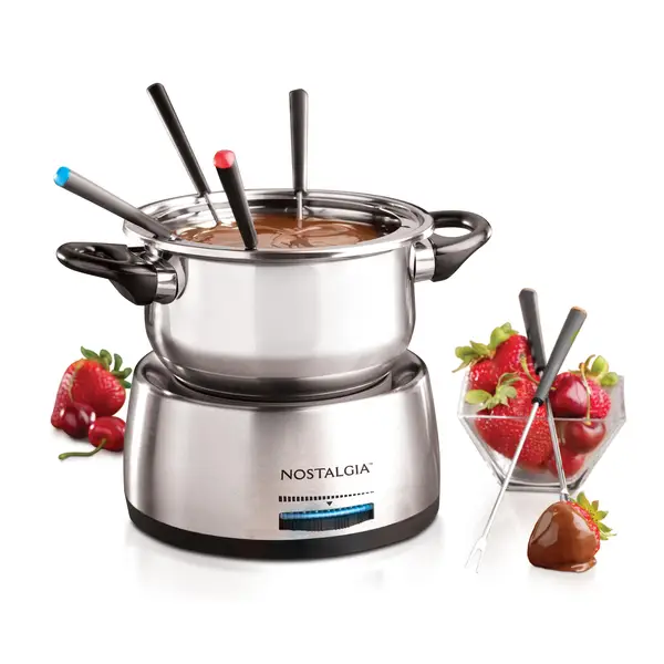 Nostalgia Electrics Stainless Steel Electric Fondue Pot