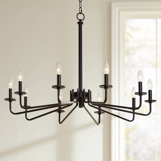 Wide Modern Industrial 10 light Fixture For Dining Room House Foyer Kitchen Island Entryway