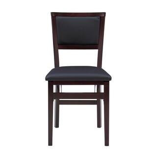 Linon Home Decor Noelle Merlot Pad Wood Folding Chair (Carton of 2) THD03487