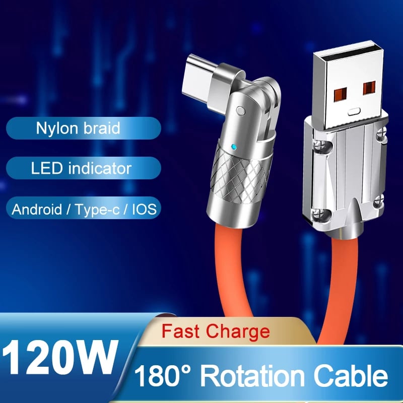 🔥  48% OFF🔥🔥180° Rotating Fast Charge Cable