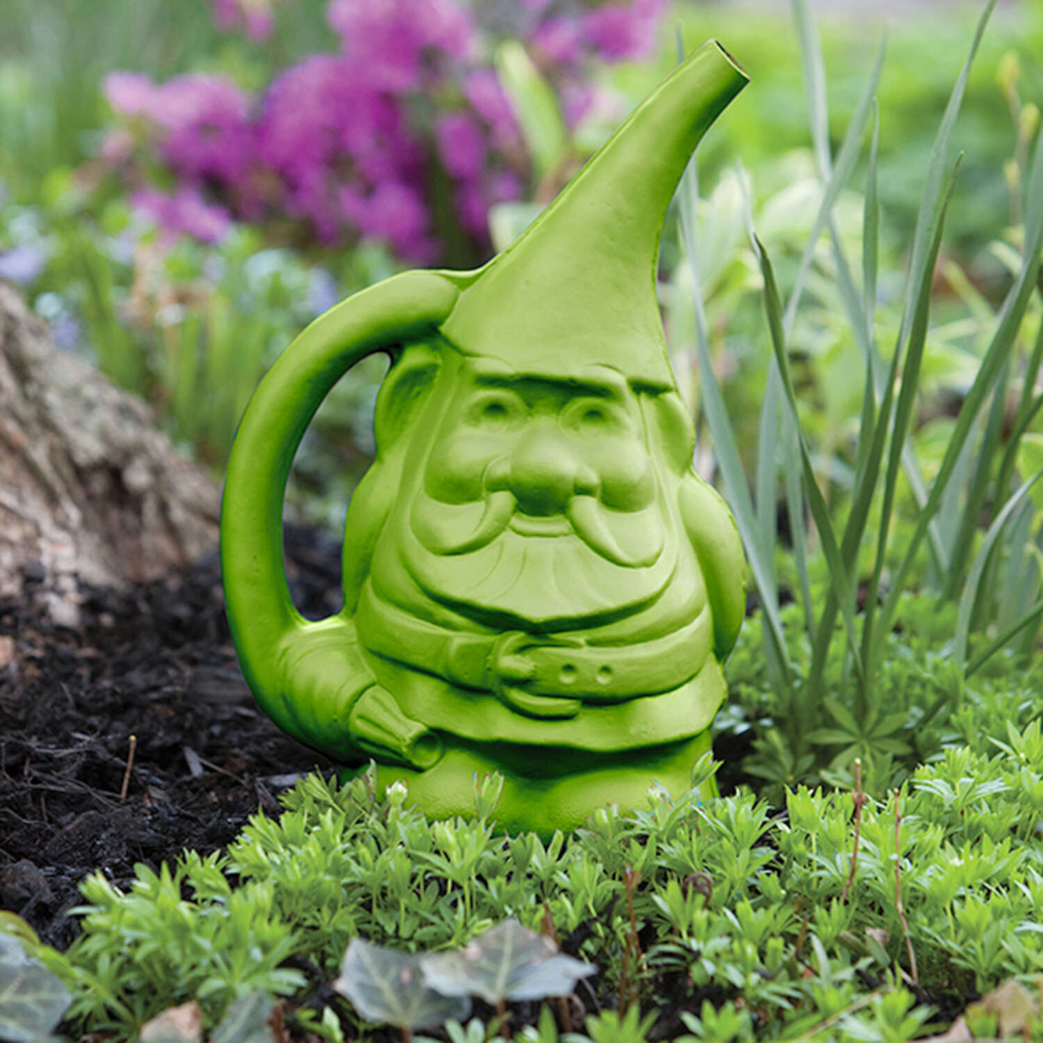 Novelty Green 1.5 gal Resin Gnute the Gnome Watering Can