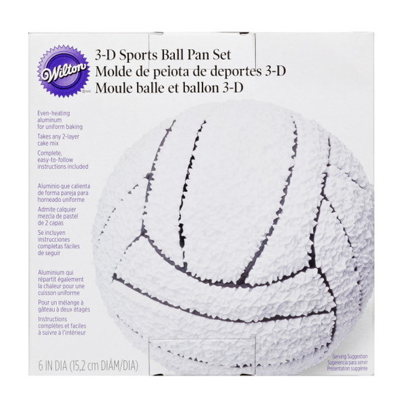 Wilton 2105 6506 Ball 3D Cake Pan   Basketball  Ba...