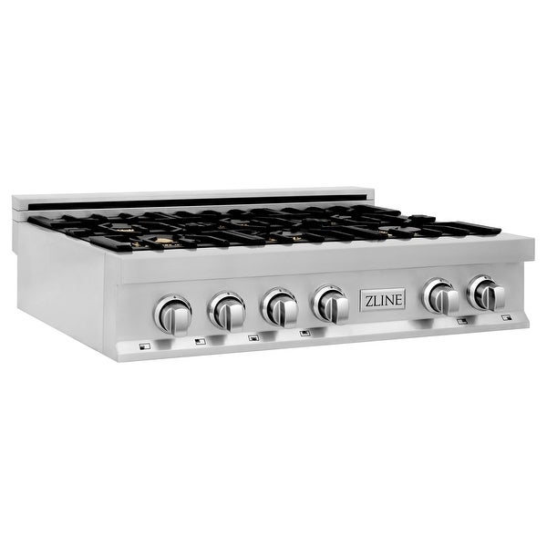 ZLINE Porcelain Gas Stovetop with Gas Brass Burners