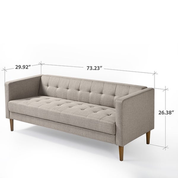 Zinus Priage Oatmeal Grey Semi-firm Sofa