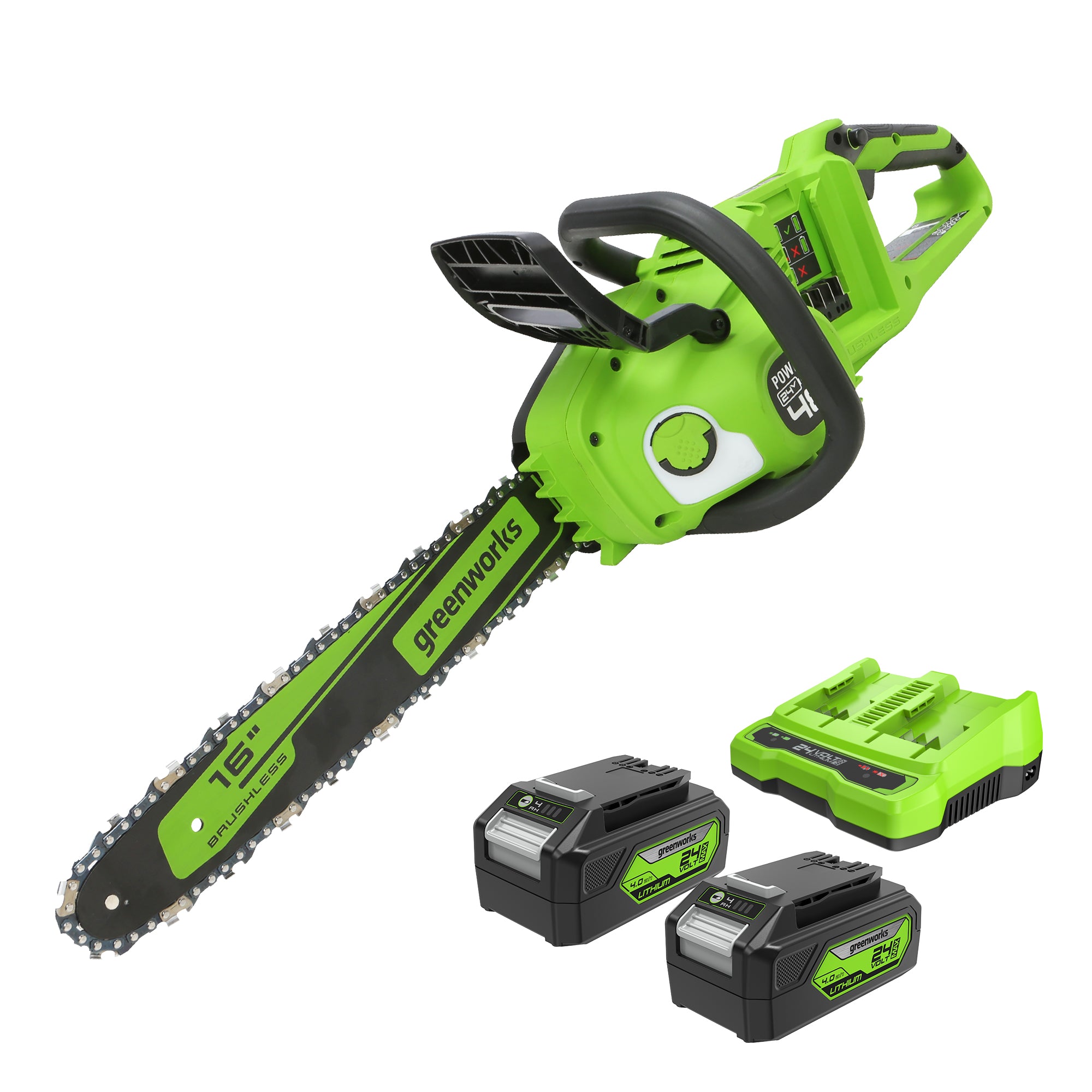 48V (2 X 24V) 16-Inch Cordless Chainsaw | Greenworks Tools