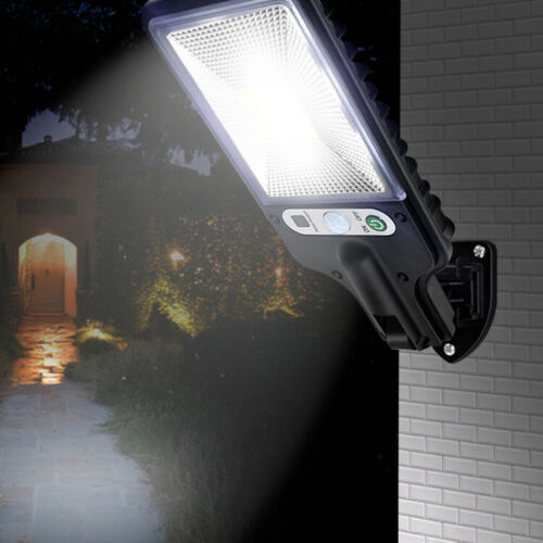 SOATUTO Solar Street Lights Outdoor Lamp， Security Flood Light 450W Dusk to Dawn IP67 Waterproof Light with Remote Control for Yard， Garden， Street， Basketball Court， Parking Lot - 450W