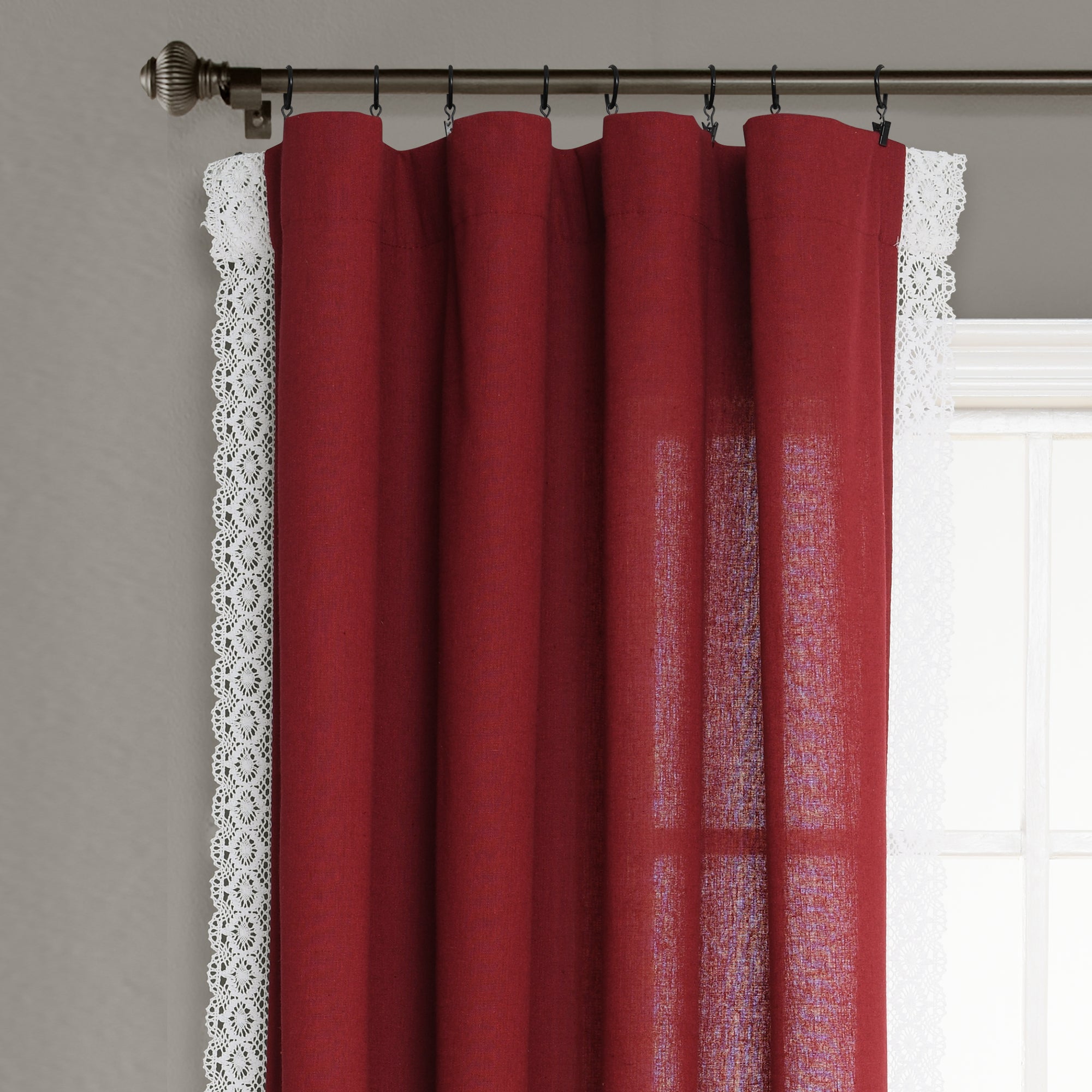 Rosalie Faux Linen Window Panel Set