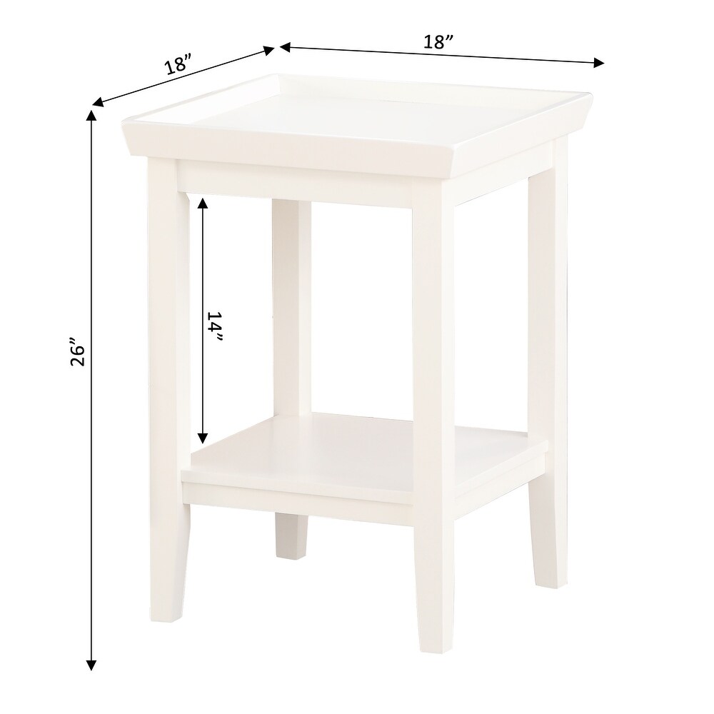 Convenience Concepts Ledgewood End Table with Shelf