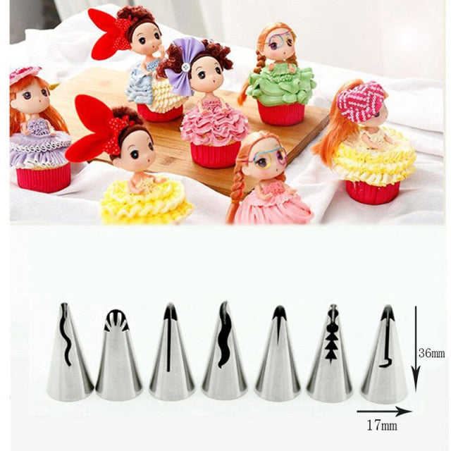 1/3/5/7pc/set of chrysanthemum Nozzle Icing Piping Pastry