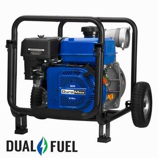 DUROMAX 212cc 3 in. Dual Fuel Semi-Trash Water Pump XP650WX