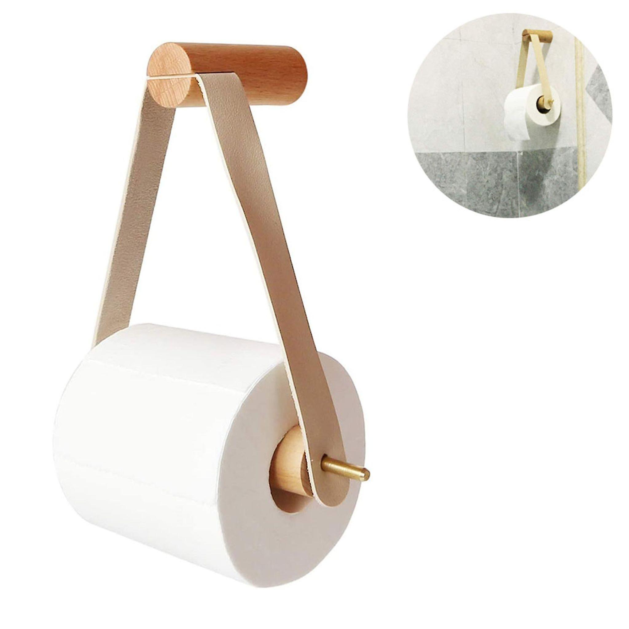 Wooden Roll Tissue Holder Bathroom Storage Toilet Paper Holder Box Bathroom Accessories